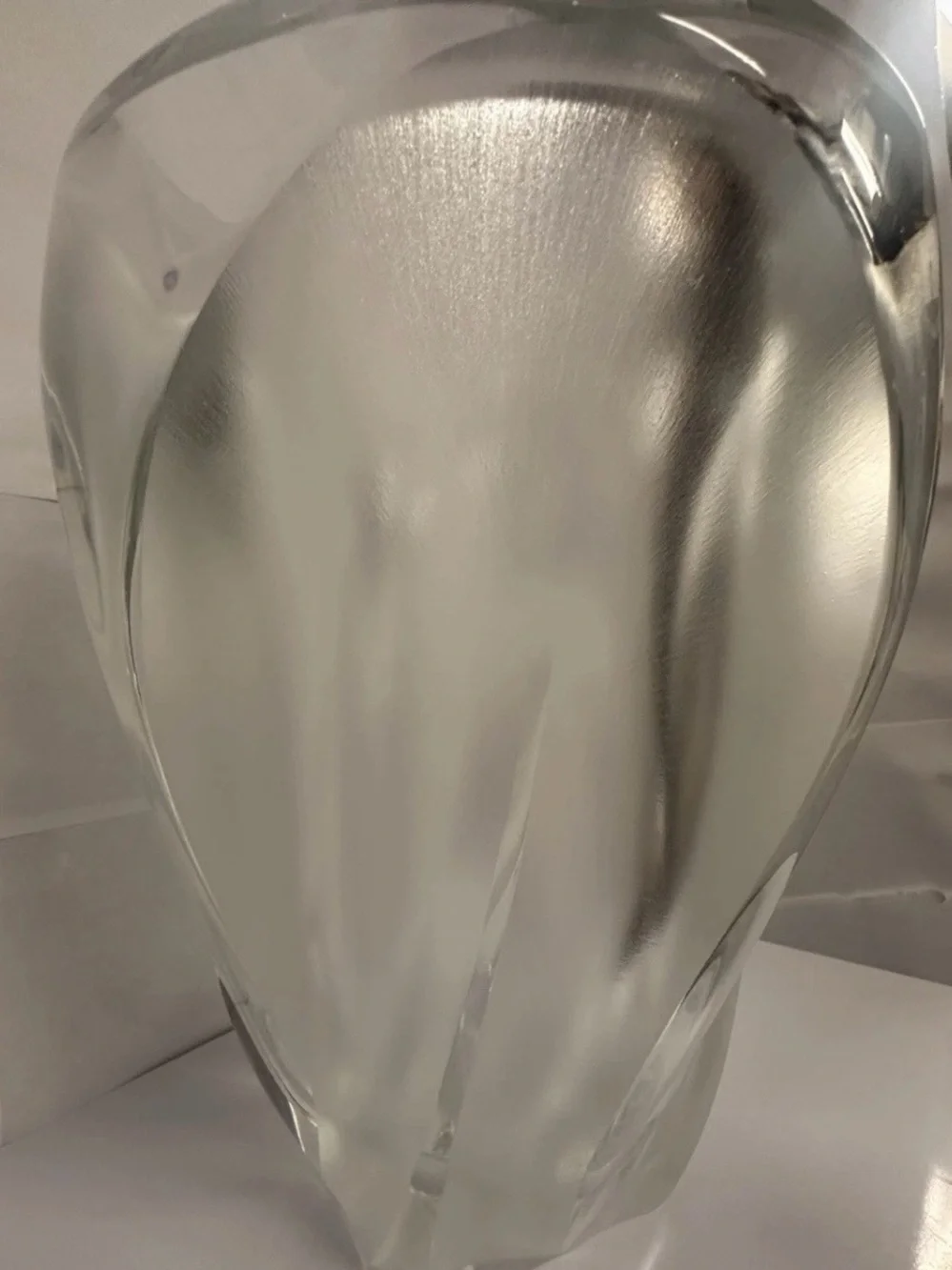 Lalique “Ingrid” Clear Crystal Floral Vase Vintage with box & insert